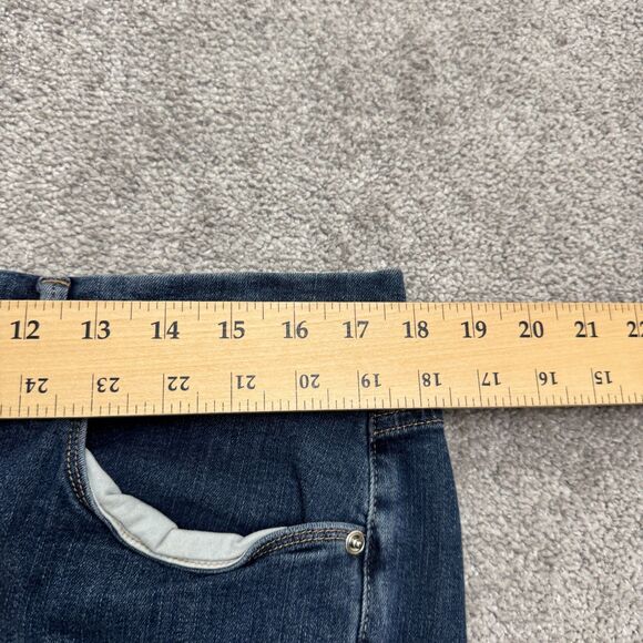 Good American Good Legs High Rise Skinny Denim Jeans Womens 18 Plus Dark Wash - Picture 12 of 16